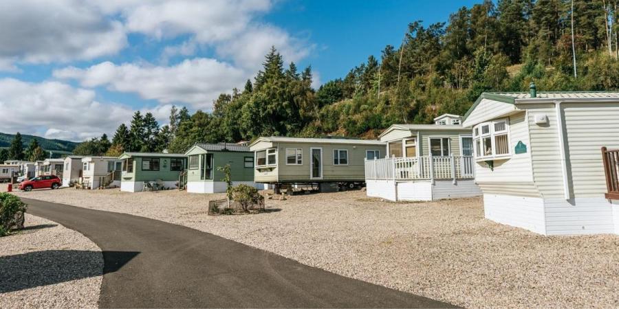 Scotland caravan site at Corriefodly Holiday Park