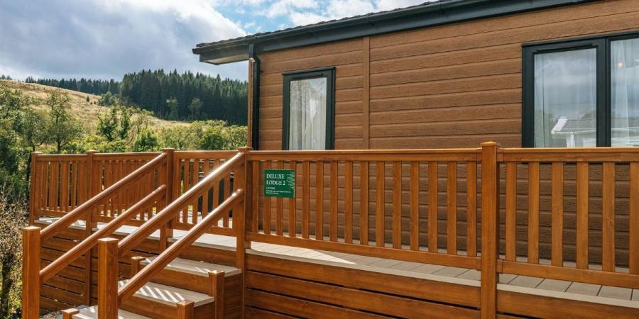 luxury lodges at Corriefodly Holiday Park