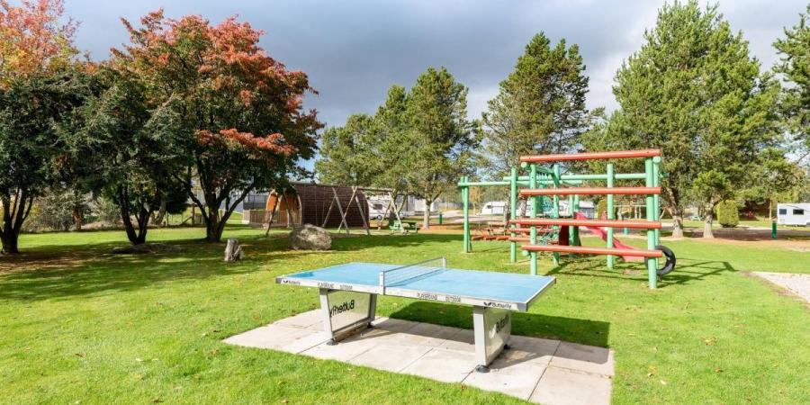 the playground at Deeside Holiday Park