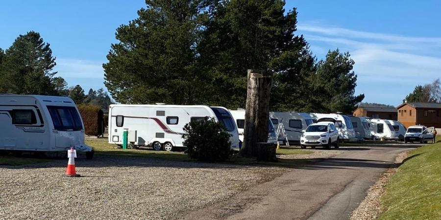 touring and motorhome pitches in Scotland at Deeside Holiday Park