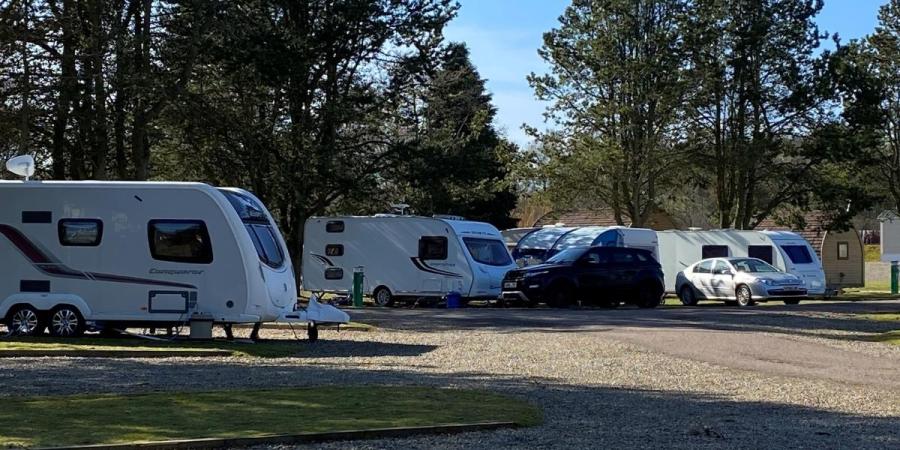 touring and motorhome park area