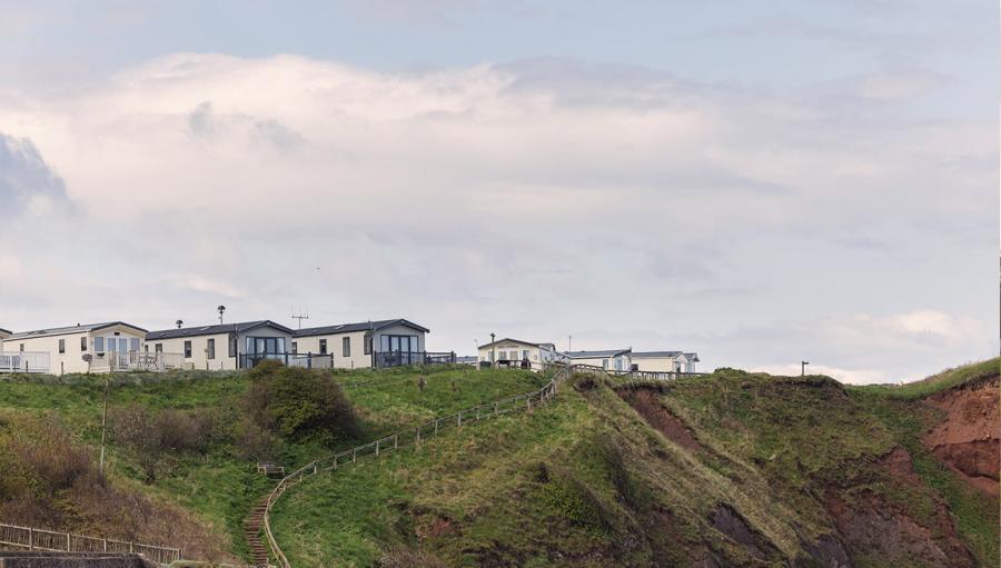 caravans with sea views in scotland at Eyemouth Holiday Park