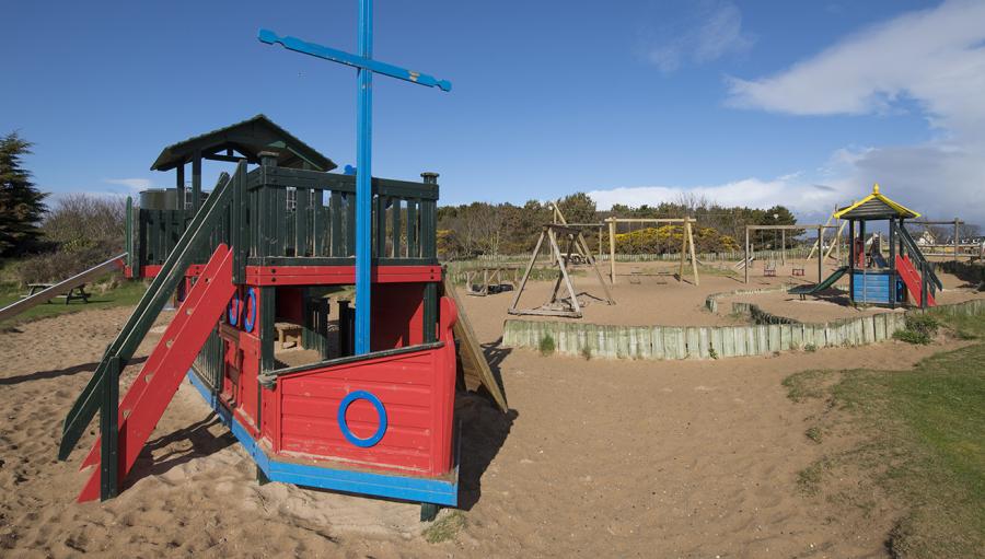 the kids adventure playground at Grannie's Heilan Hame Park