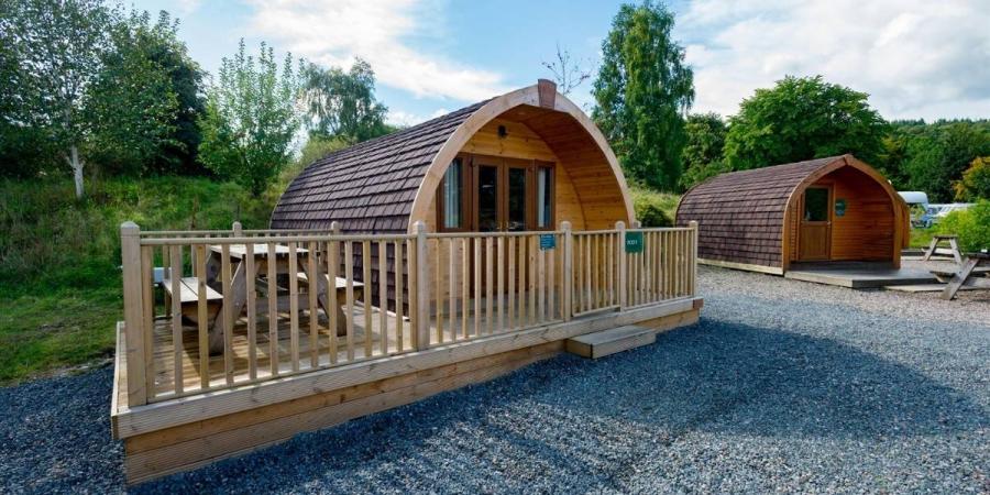 glamping pods in scotland at Lomond Woods Holiday Park