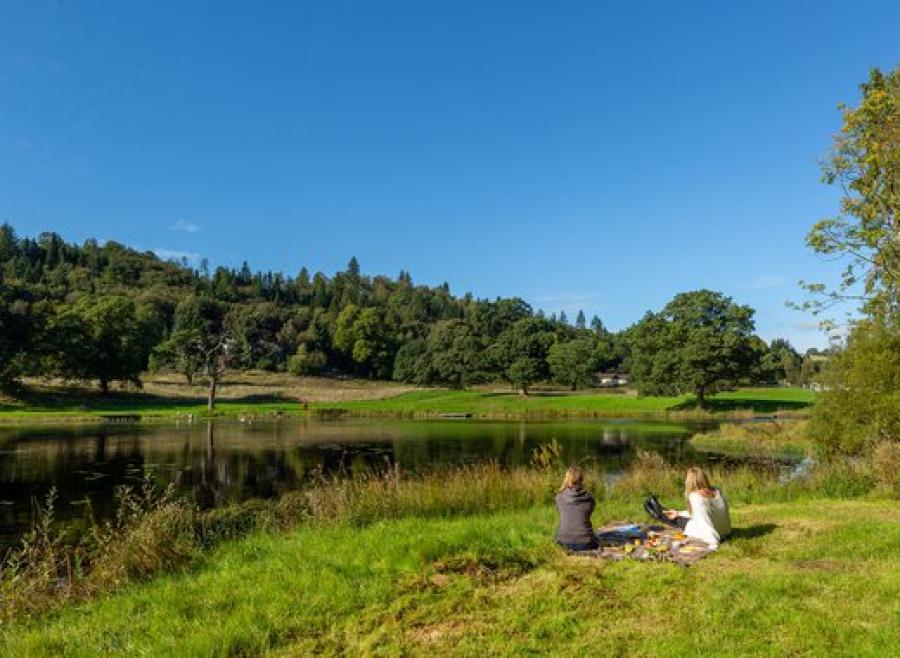 enjoying the tranquil scottish countryside at Moffat Manor Holiday Resort