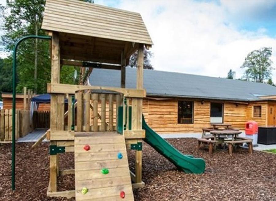 the adventure playground at Moffat Manor Holiday Resort