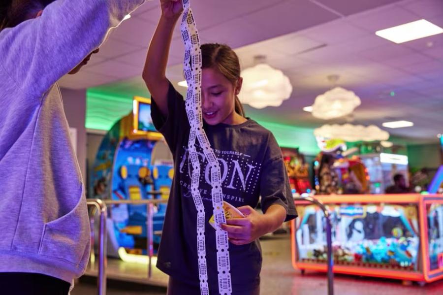 the amusement arcade with prizes at Primrose Valley Holiday Park