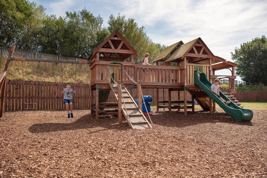 kids adventure playground at Sand Le Mere Holiday Park