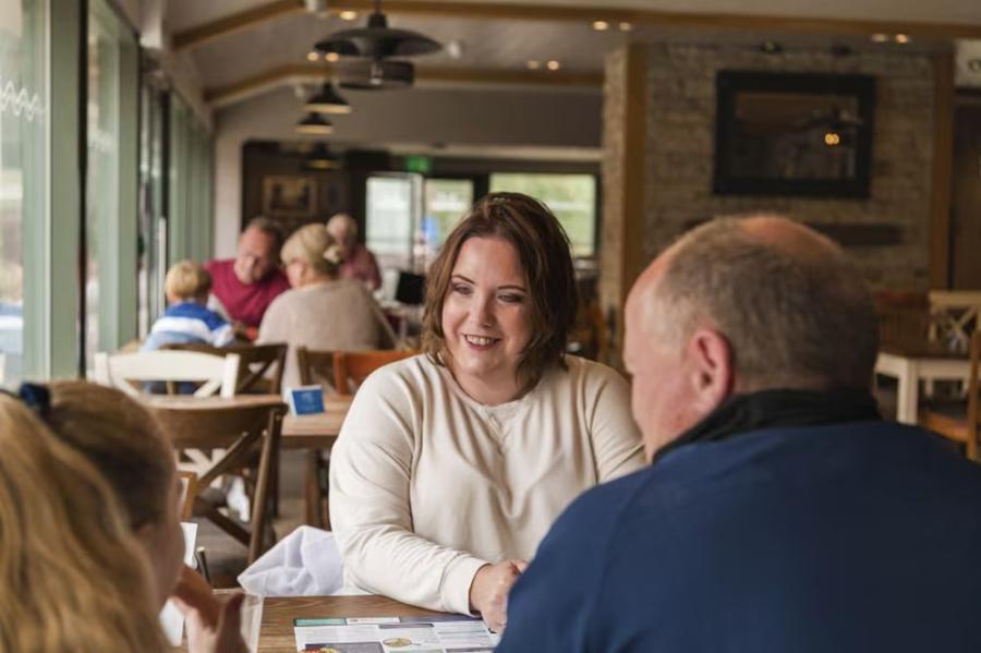 the restaurant at Seton Sands Holiday Park