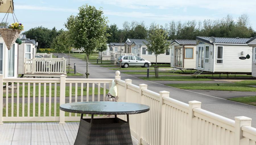 static caravan park in Yorkshire by the beach
