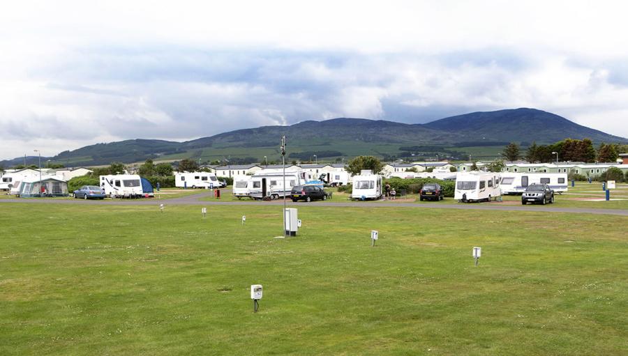 looking out over the holiday park at Southerness Holiday Park