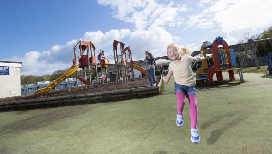 adventure playground at Sundrum Castle Holiday Park