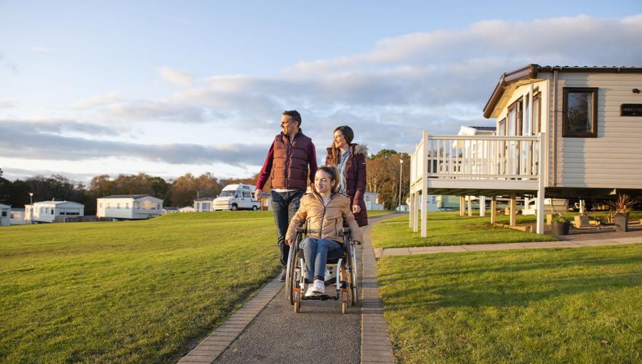 accessible static caravan holiday park in Scotland