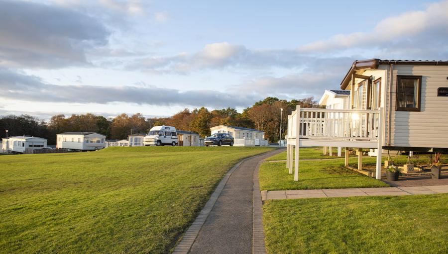 luduxry static caravan park in Scotland