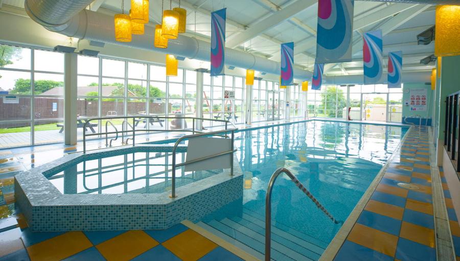 indoor swimming pool at Withernsea Sands Holiday Park in Yorkshire