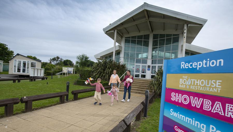 the reception and showbar at Withernsea Sands Holiday Park