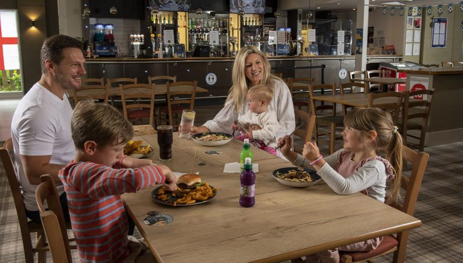 in the restaurant at Withernsea Sands Holiday Park