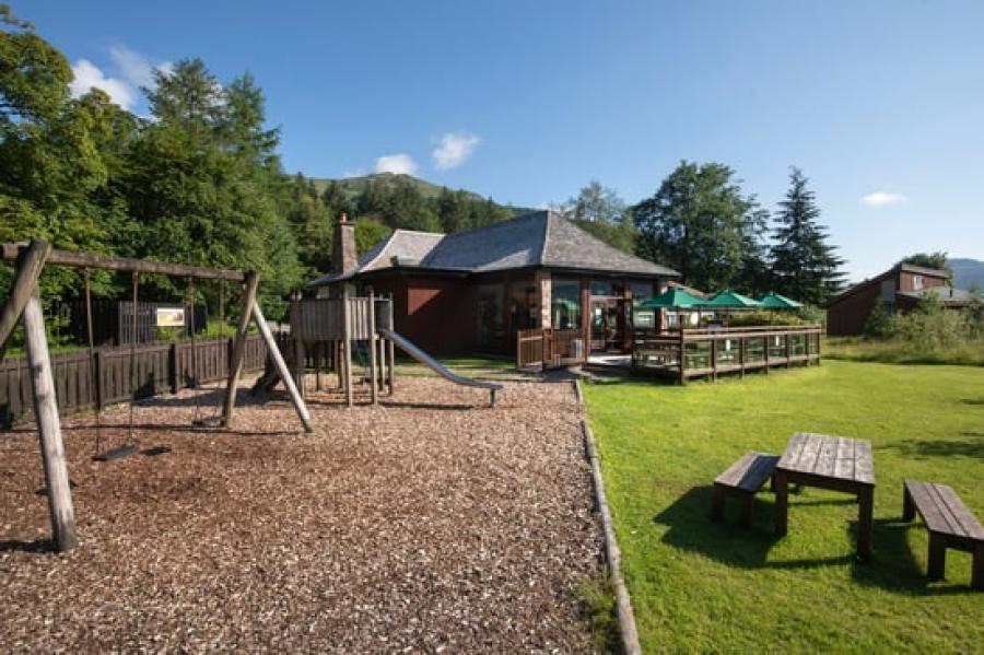 the kids adventure playground at Ardgartan Argyll