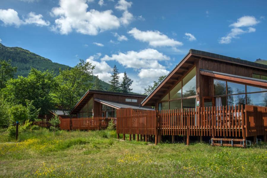 luxury lodge park in Scotland at Ardgartan Argyll