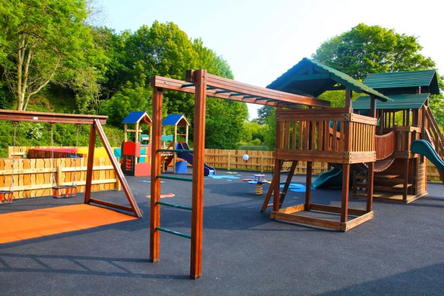 the kids adventure playground at Cardigan Bay Holiday Park