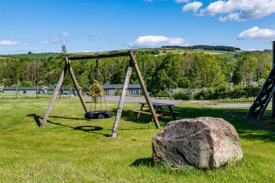 the kids adventure playground at Docker Holiday Park