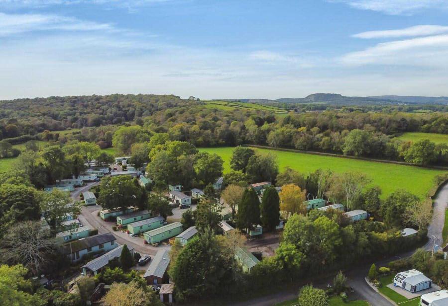 overview of Hall More Holiday Park in the lake district