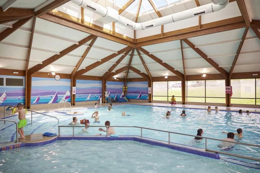 the indoor swimming pool at Kent Coast Holiday Park