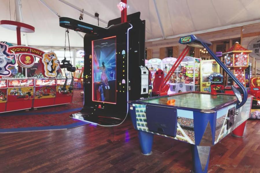 the amusement arcade at Kent Coast Holiday Park