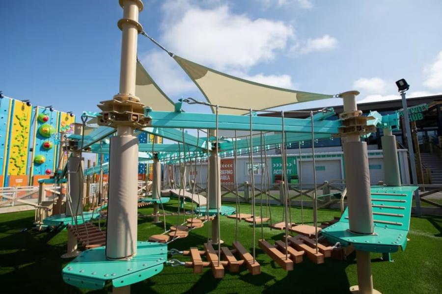 the adventure course at Kent Coast Holiday Park