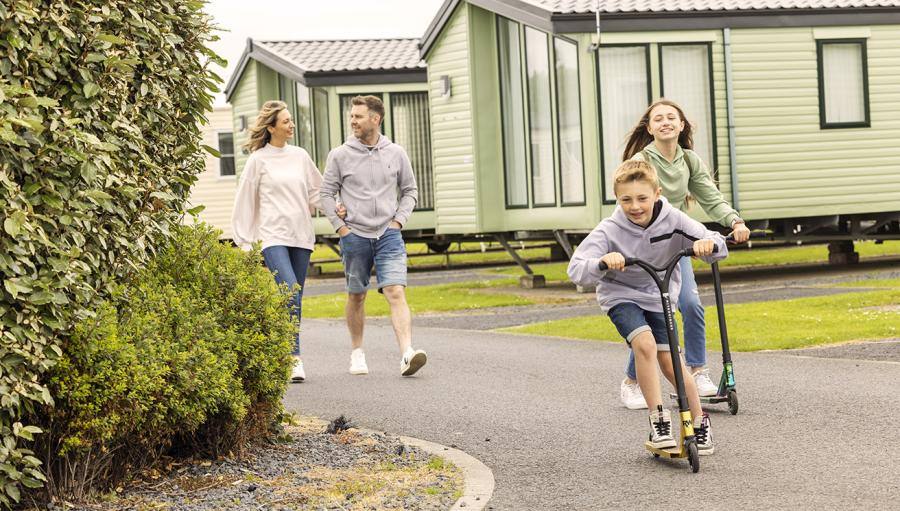 caravan family holidays near the beach in Scotland