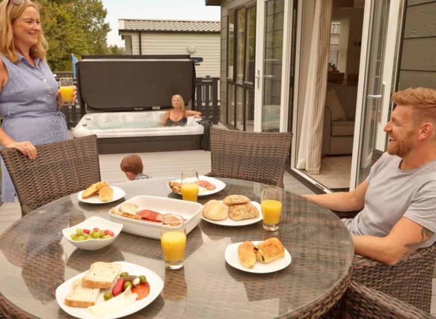 luxury caravans at St Helens Coastal Resort