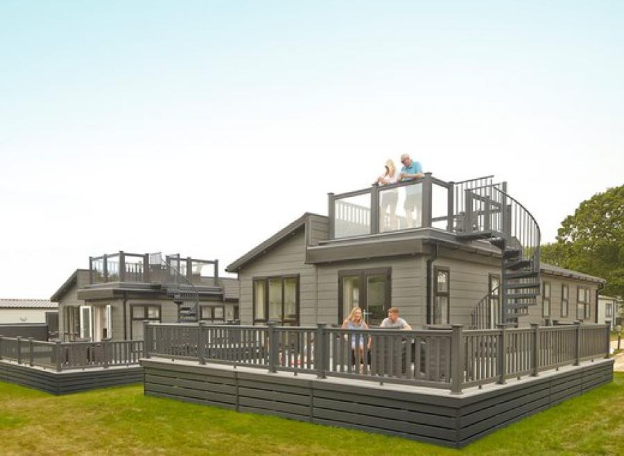 luxury lodges with hot tubs at St Helens Coastal Resort