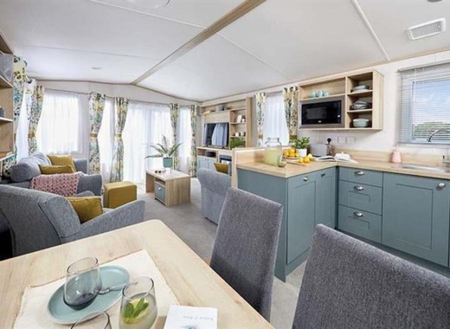 inside the lodges at St Helens Coastal Resort
