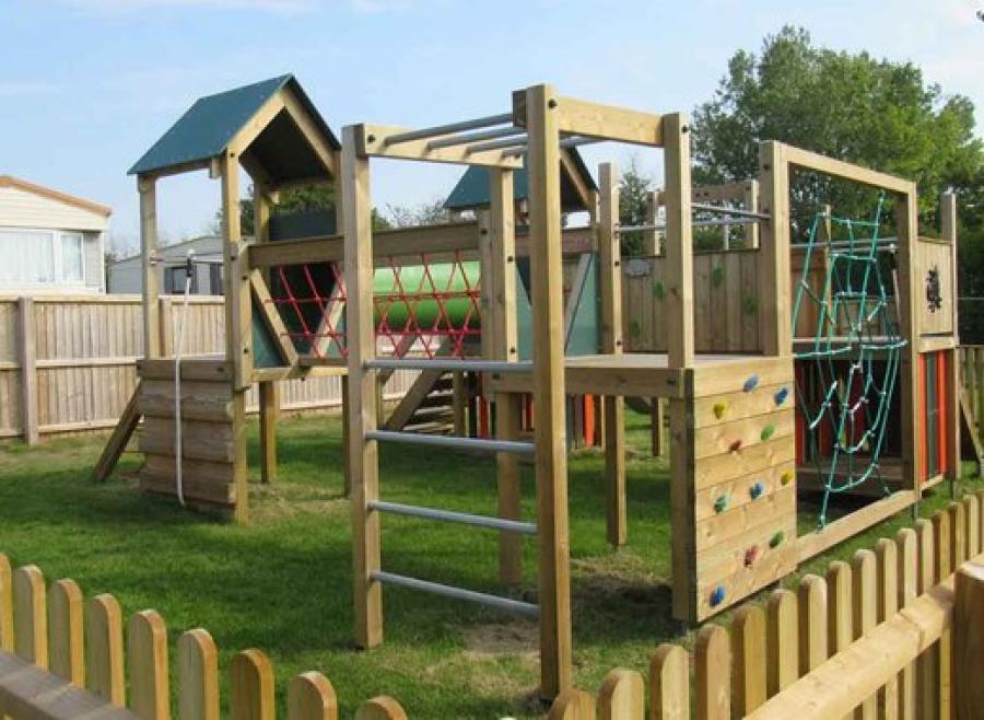 the adventure playground at St Helens Coastal Resort