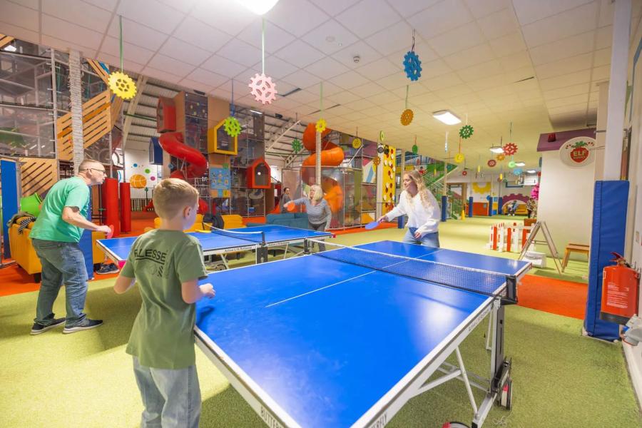playing table tennis on holiday at the Bluestone National Park Resort