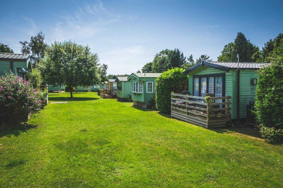 caravans at Fell End Holiday Park in the Lake District