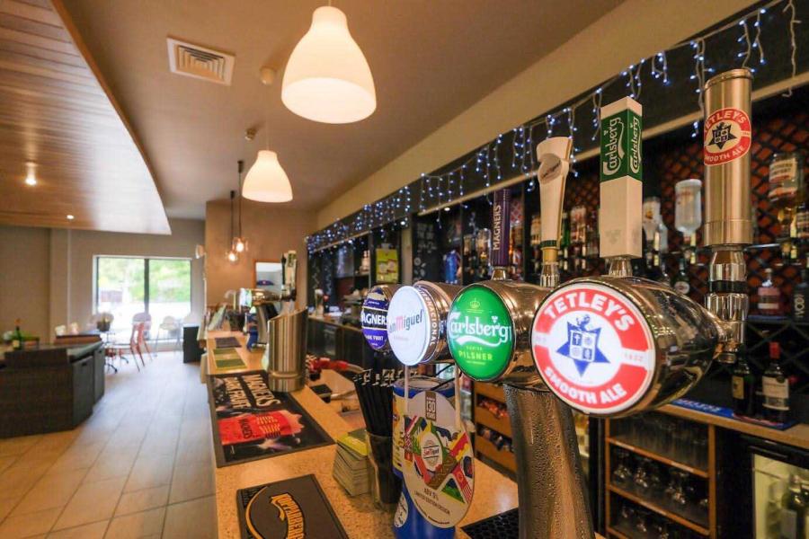 the bar for drinks on holiday at Fell End Holiday Park