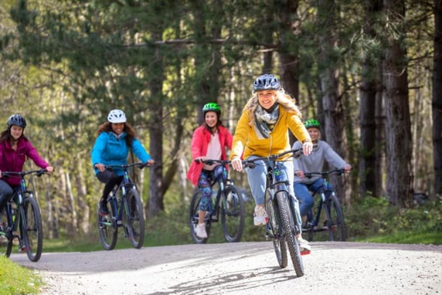 enjoy riding around the park at Blackwood Forest Lodge Park