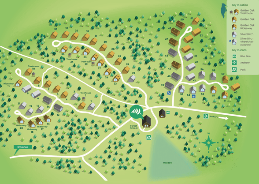 park map of Blackwood Forest in Hampshire