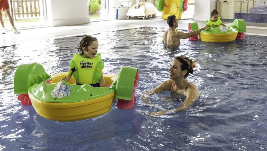 having fun in the pool at Regent Bay Holiday Park