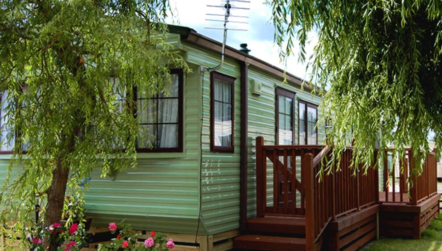 static caravan site in Morecambe in Lancashire