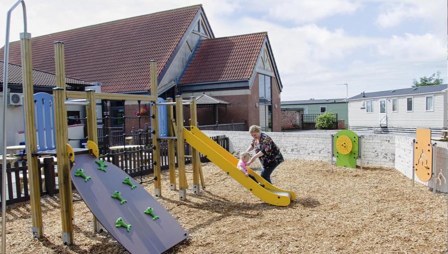 the adventure playground at Regent Bay Holiday Park