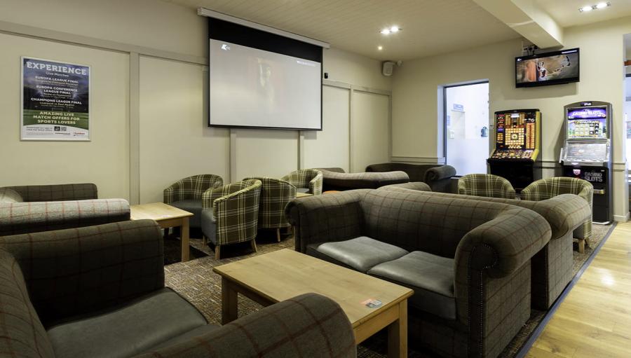 in the club house at Regent Bay Holiday Park