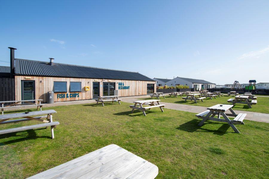outside the venue at Silver Sands Holiday Park