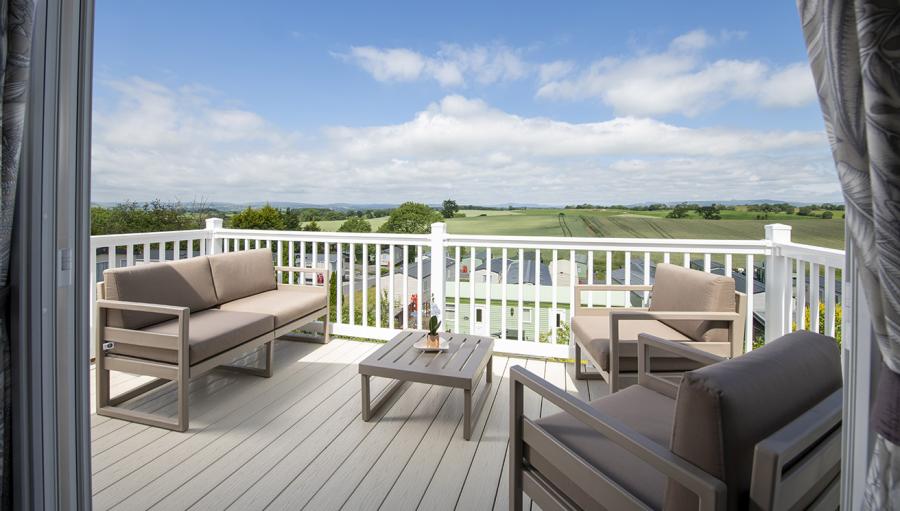 view from the balcony at Todber Valley Holiday Park
