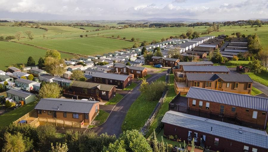 overview of Todber Valley Holiday Park near Gisburn in Lancashire