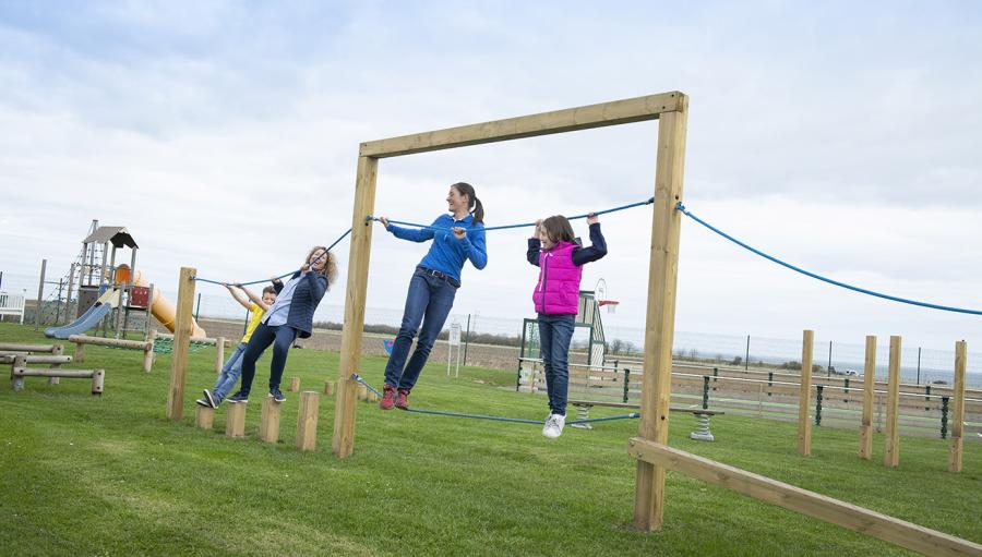 the kids adventure playground at Whitley Bay Holiday Park