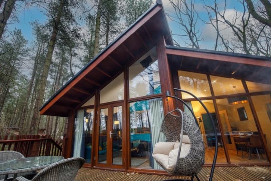 luxury lodge park in North Yorkshire at Cropton