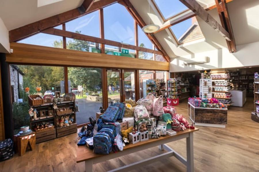 view of the outside form the shop at Cropton Lodge Park