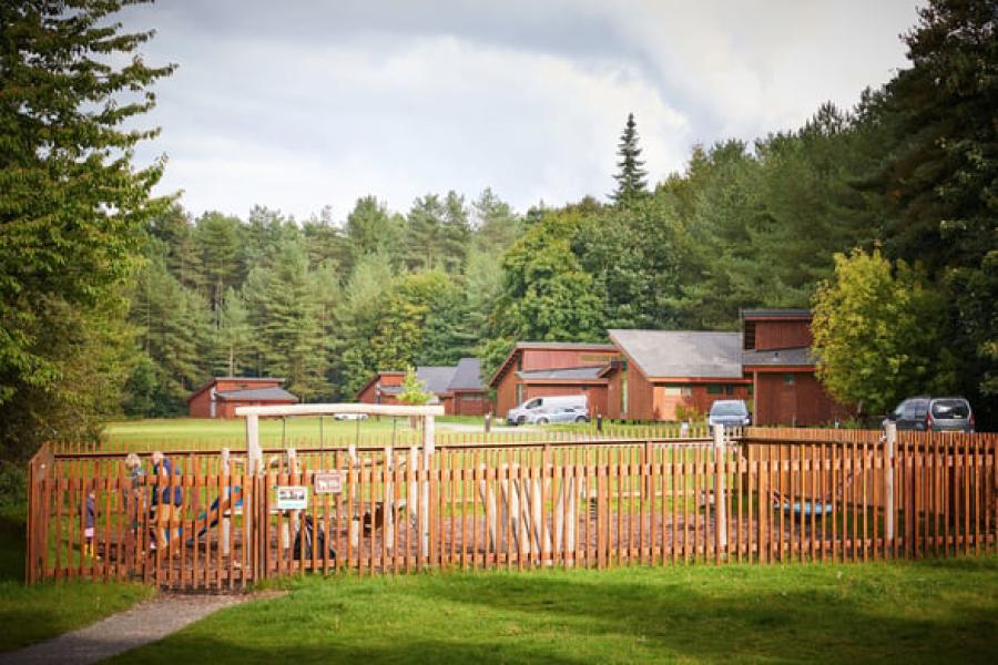 view of the kids playground at Thorpe Forest